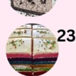 Rainbow Cake Slice